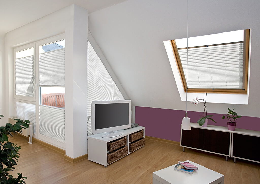 Плиссе на мансардные окна