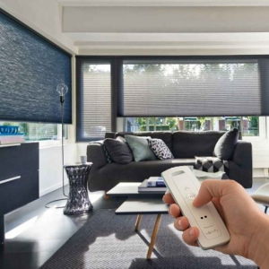 Плиссе с электроприводом